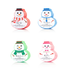 Holiday Snowman Body Wash Infused Buffer by Spongellé featuring a festive snowman design in the assorted pack.
