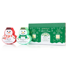 Spongellé Let It Snow holiday snowman body wash infused buffer with festive winter design and moisturizing formula.