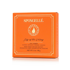 Spongellé Lily of the Valley body wash infused buffer with boxed flower design for gentle cleansing and aromatic floral scent.