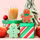 Spongellé Mulled Cider and Holiday Gingerbread Body Wash Infused Buffer with festive scent and exfoliating texture