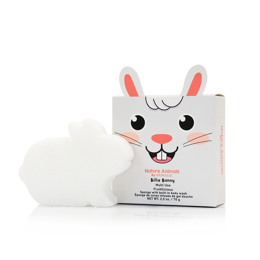 Spongellé Nature Animals Assorted Pack body wash infused buffers with animal-themed designs and vibrant colors.