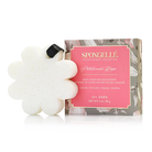 Spongellé Patchouli Rose Body Wash Infused Buffer with boxed flower design, soft texture, and floral scent for gentle cleansing.