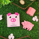 Spongellé Peggy Pig farm animals body wash infused buffer with soft sponge and playful pig design for gentle cleansing