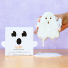 Spongellé Phantom Dreams Ghost body wash infused buffer with Boo Pals design, soft exfoliating sponge for skin cleansing.