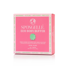 Pink Aloe Spongellé Eco Body Buffer, a body wash-infused buffer with soft pink and aloe for gentle cleansing and hydration.