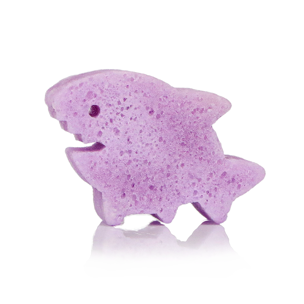 Spongellé Sammy Shark Sea Animals body wash infused buffer with soft sponge and playful shark design for gentle cleansing.