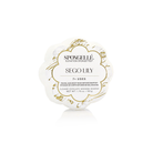 Spongellé Sego Lily Elevation Spongette body wash-infused buffer with floral design, soft sponge for luxurious cleansing and exfoliation.