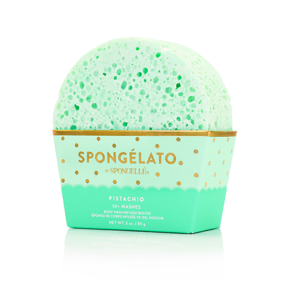 Spongellé Spongelato Assorted Pack of body wash infused buffers with colorful, textured sponges for gentle cleansing and skincare.