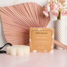 Spongellé Tobacco Vanilla Body Wash Infused Buffer in boxed flower packaging showing the elegant buffer sponge.