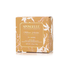 Spongellé Tobacco Vanilla body wash-infused buffer sponge with a soft, textured surface for gentle cleansing and exfoliation.