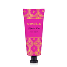 Spongellé Bulgarian Rose hand cream tube with floral design, moisturizing hand cream for soft, smooth skin.