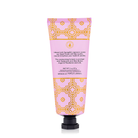 Spongellé French Lavender hand cream in a tube, featuring a lavender floral design and a soft, creamy texture.