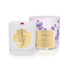 Lavender Botanica candle by Spongellé, a home fragrance with a lavender-scented candle in a stylish container.
