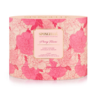Spongellé Private Reserve Peony Flower home fragrance diffuser with a decorative glass bottle and floral accents.