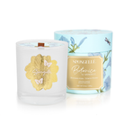 Spongellé Tobacco Flower Botanica Candle, a home fragrance with a warm tobacco blossom scent and elegant glass holder.