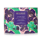 Violet Leaf Private Reserve diffuser by Spongellé, a home fragrance with a glass bottle and reed sticks for aromatic décor.