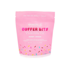 Spongellé Burnt Sugar Pedi Buffer Bits for gentle skin exfoliation and smooth feet care.