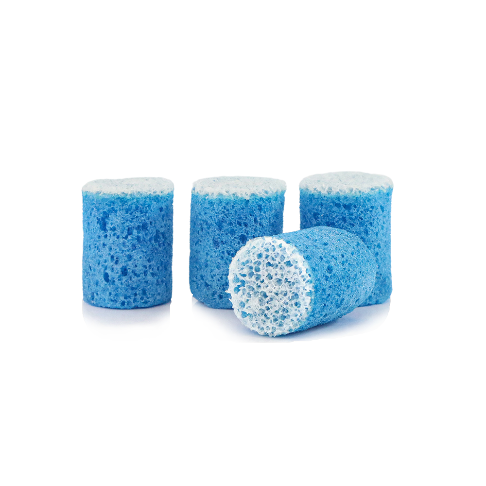 Spongellé Chiffon Rose Pedi Buffer with Confection Buffer Bits, soft exfoliating tool for smooth, refreshed feet.
