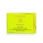 Spongellé Coconut Verbena Pedi Buffer showing textured surface for exfoliating feet and smooth skin.