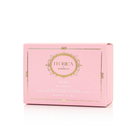 Spongellé Jude Rose Pedi Buffer showing pink and white textured surface for foot exfoliation and smoothing.