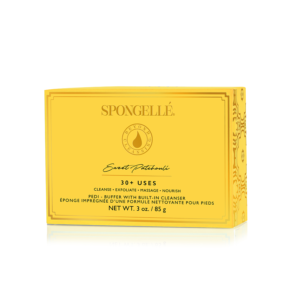 Spongellé Pedi Buffer Assorted Pack with multiple textured buffers for smooth, exfoliated feet and skin care.