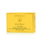 Spongellé Sweet Patchouli Pedi Buffer with textured surface for gentle foot exfoliation and skincare.