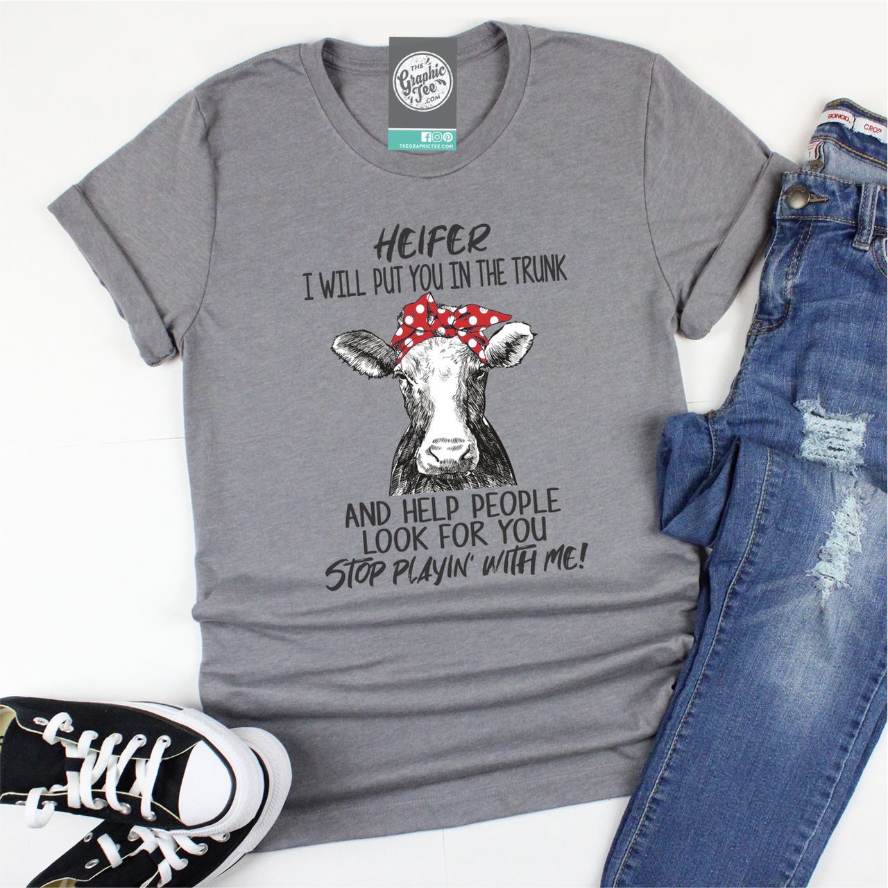 Unisex graphic T-shirt from The Graphic Tee with "Stop Playin' with Me!" printed design, casual and stylish for everyday wear.