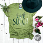 Short sleeve graphic tee featuring a succulent plant design from The Graphic Tee, perfect for plant lovers.