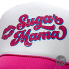 Sugar Mama Foam Trucker Cap by The Graphic Tee featuring a colorful foam front panel and adjustable snapback closure.
