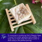 Natural conditioner bar from Sweet ʻŌkole Soap with eucalyptus, lime essential oils, and noni for nourishing hair.