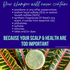 Non-toxic shampoo bar with rosemary, mint, and moringa from Sweet ʻŌkole Soap, showing the natural soap bar with herbal ingredients.