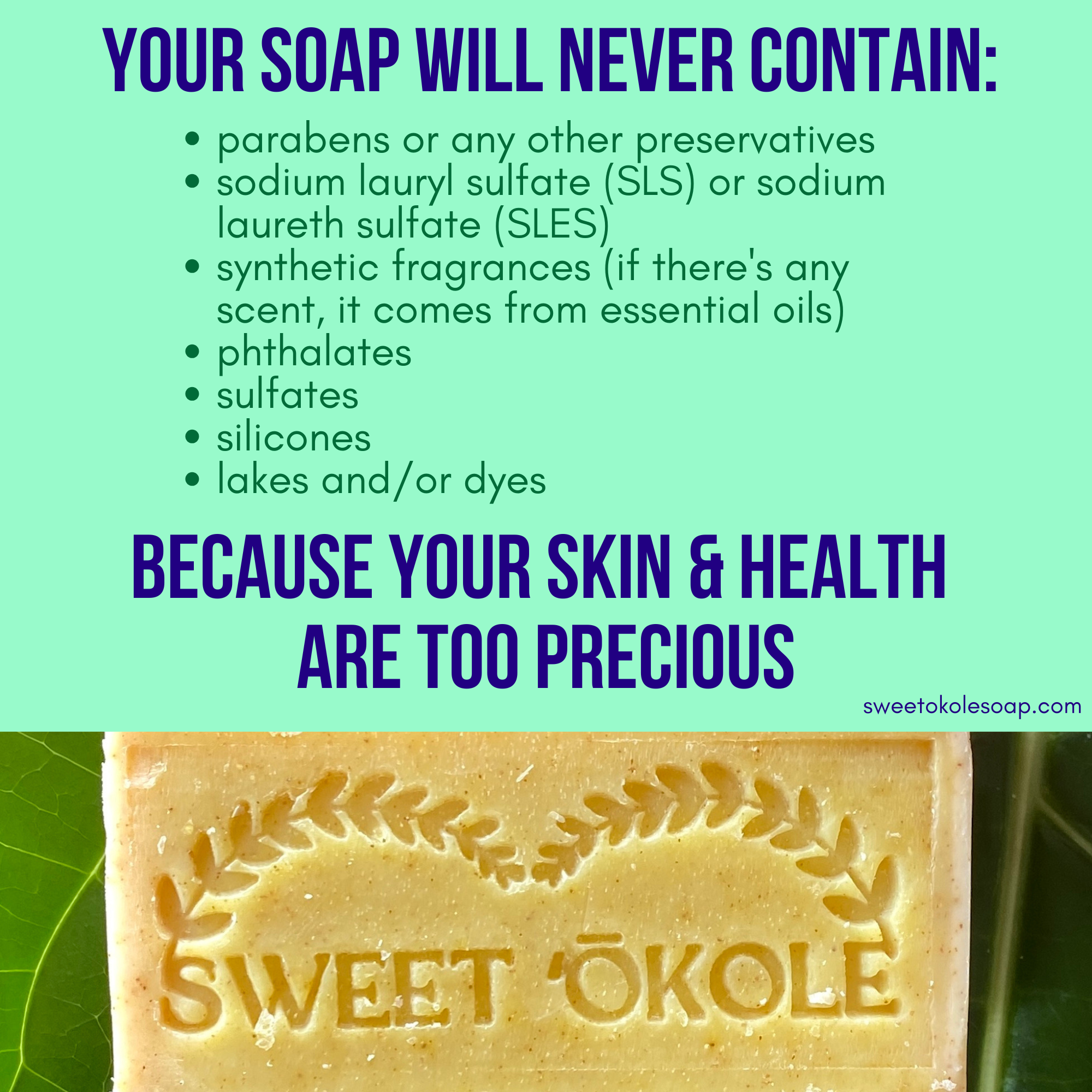 Turmeric Sensitive Skin Soap by Sweet ʻŌkole Soap featuring oats and Olena for gentle cleansing and soothing complexion.