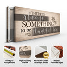 Thankful Faith Wall Sign on canvas by Tailored Canvases with inspirational message for home decor.