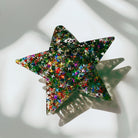 Velvet Claws glitter star hair claw accessory by The Bullish Store, featuring a sparkly star design in soft velvet material.