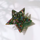 Velvet Claws glitter star hair claw from The Bullish Store, featuring a sparkling star design and velvet finish for stylish accessories.
