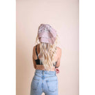 Dusty rose muted color boho hair scarf headband, stylish bandana from The Bullish Store, perfect for casual or bohemian looks.