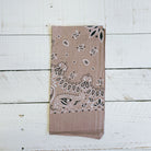 Dusty rose muted color boho bandana and hair scarf headband, stylish accessory for hair or headwear from The Bullish Store.