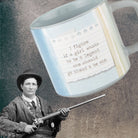 Calamity Jane coffee mug by The Bullish Store, 14oz stoneware tea and coffee cup with legend quote and Western design.