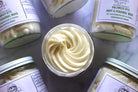 Balanced Bits Body & Personal Wash in an 8 oz glass jar by The Earthly Alternative, showing the natural soap and packaging.