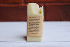 The Earthly Alternative facial bar soap with natural ingredients, displayed on a neutral background.