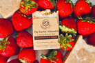 Strawberries N' Cream Butter Bar by The Earthly Alternative, showing a creamy butter bar with strawberry and cream accents.