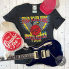 Unisex short sleeve graphic T-shirt by The Graphic Tee featuring US Tour Concert design, casual style, and vibrant print.