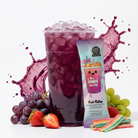 Single Fruit Rollup from The Loaded Tea Shop, colorful fruit-flavored chewy snack on a white background.