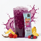 Singles of Miami Vice flavored tea from The Loaded Tea Shop, showing colorful packaging with tropical design and branding.