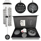 Serenity Memorial wind chime gift bundle by The Wind Chime Co, featuring a 40-inch chime with Amazing Grace Scripture and heartfelt design.
