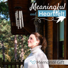 Serenity Memorial Wind Chimes from The Wind Chime Co, 40-inch gift bundle with Grace Scripture, ideal for memorials and special occasions.