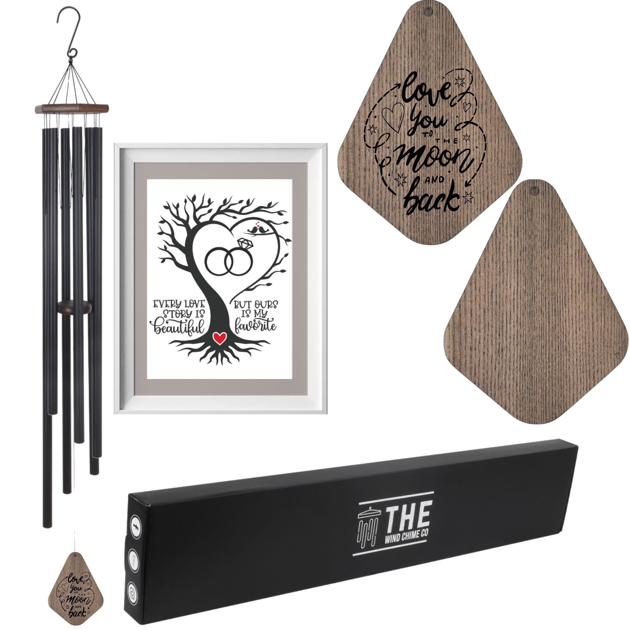 Memorial Serenity large deep tone wind chime with church bell design, 55-inch outdoor decoration from The Wind Chime Co.