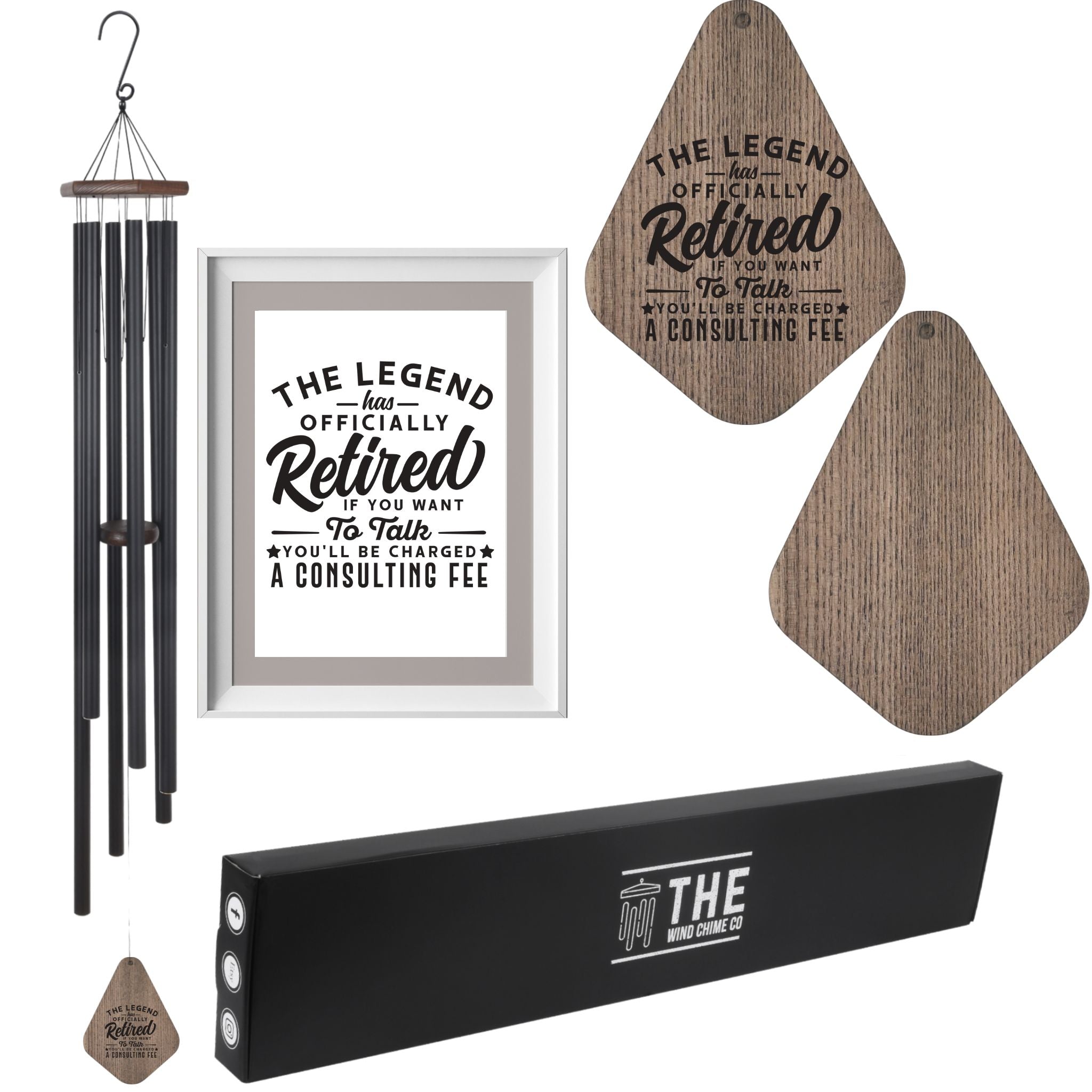 Large deep tone wind chime with church bell design by The Wind Chime Co, 55 inches tall, ideal for memorials or special reflections.