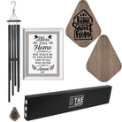 Large deep tone wind chime by The Wind Chime Co with church bell sounds, 55-inch memorial serenity wind chime for reflection or gifts.