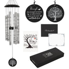 Memorial Serenity Wind Chimes by The Wind Chime Co, 40-inch outdoor wind chimes with Thoughtful Gift and Amazing Grace Scripture design.